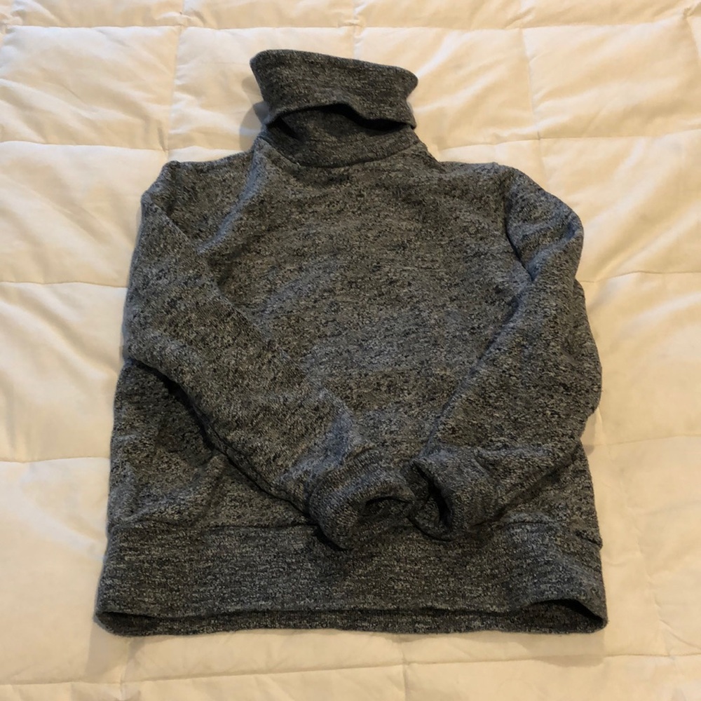 J.Crew Heathered Grey Turtleneck Sweatshirt